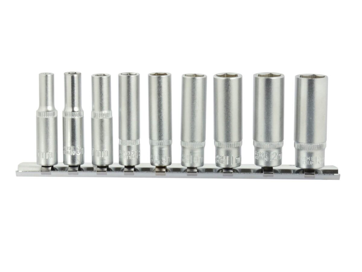 Sügavate padrunite komplekt 5-13 mm 1/4″ 9tk CrV Võtmete komplektid
