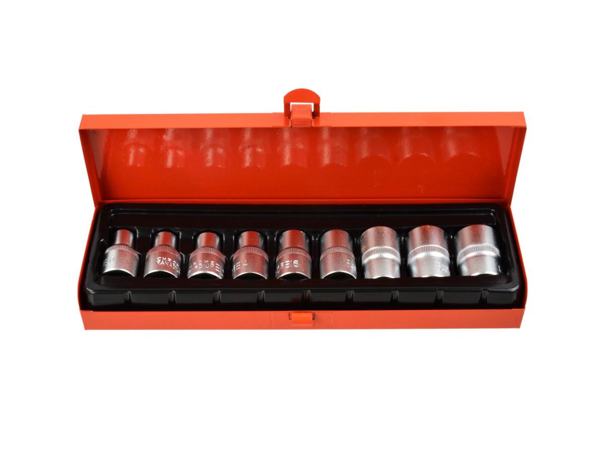 Torx padrunvõtmete komplekt E10-E24 CrV 1/2″ Võtmete komplektid