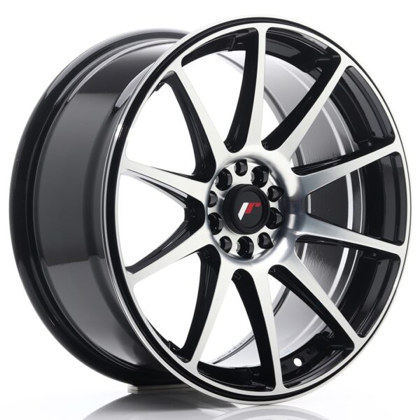 Valuvelg Japan Racing JR11 18×8,5 ET35 5×100/108 Gloss Black Machined Face JR11