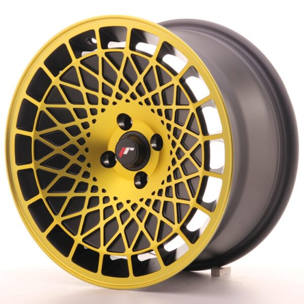 Valuvelg Japan Racing JR14 16×8 ET20 5×100 Matt Black w/Gold Finish JR14