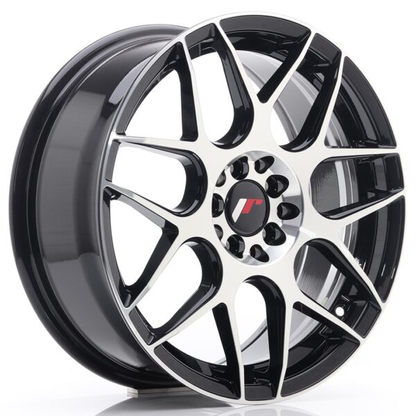 Valuvelg Japan Racing JR18 17×7 ET40 4×100/114 Gloss Black Machined Face JR18