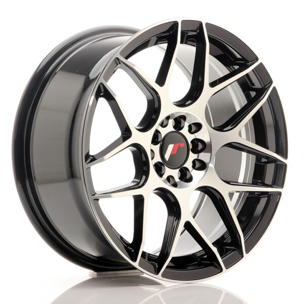 Valuvelg Japan Racing JR18 17×8 ET35 5×100/114 Gloss Black Machined Face JR18