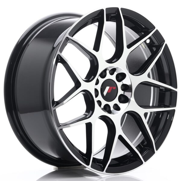 Valuvelg Japan Racing JR18 18×8,5 ET35 5×100/120 Gloss Black Machined Face JR18