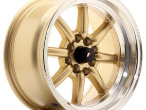 Valuvelg Japan Racing JR19 16×9 ET-15 4×100/114 Gold Machined Lip JR19