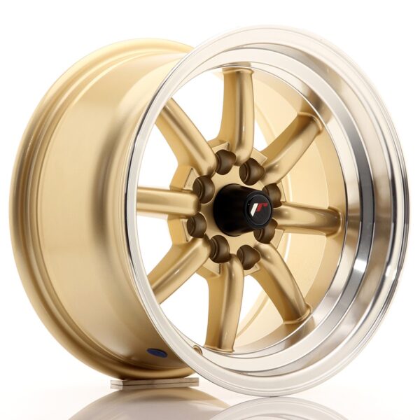 Valuvelg Japan Racing JR19 15×8 ET0 4×100/114 Gold Machined Lip JR19