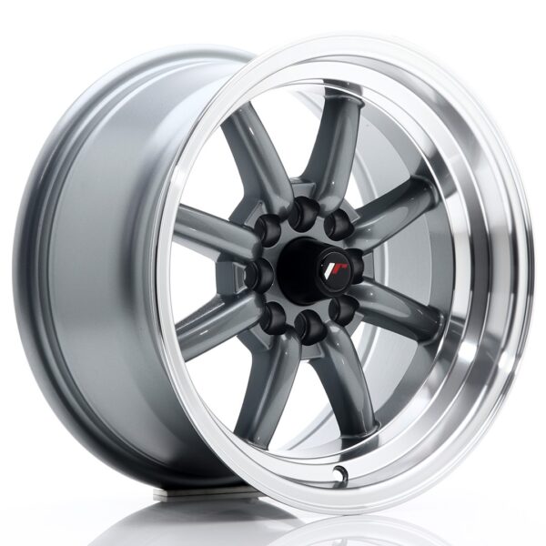 Valuvelg Japan Racing JR19 15×8 ET0 4×100/114 Gun Metal Machined Lip JR19