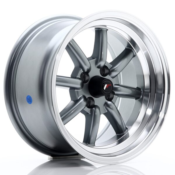 Valuvelg Japan Racing JR19 15×8 ET0 4×100 Gun Metal Machined Lip JR19