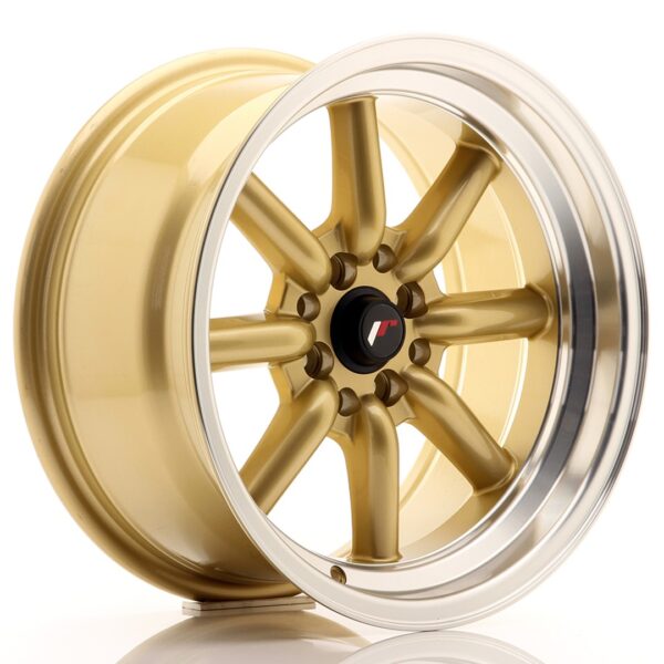 Valuvelg Japan Racing JR19 16×8 ET0 4×100/114 Gold Machined Lip JR19