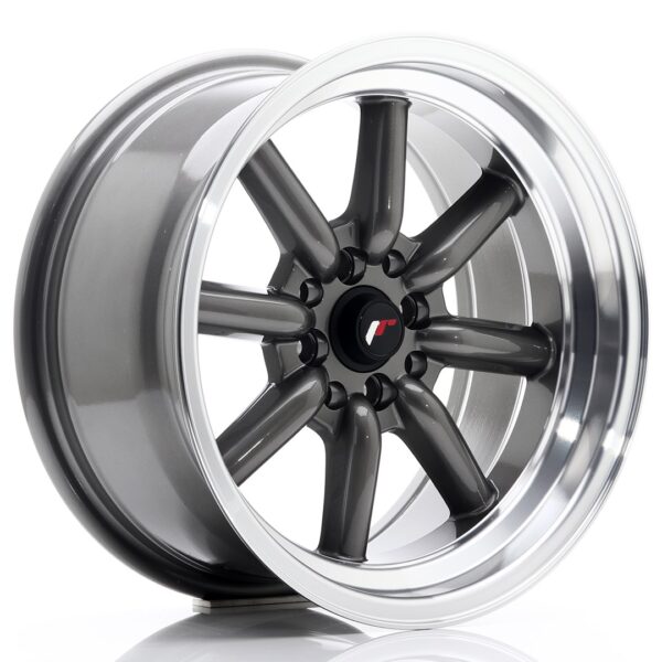 Valuvelg Japan Racing JR19 16×8 ET0 4×100/114 Gun Metal Machined Lip JR19