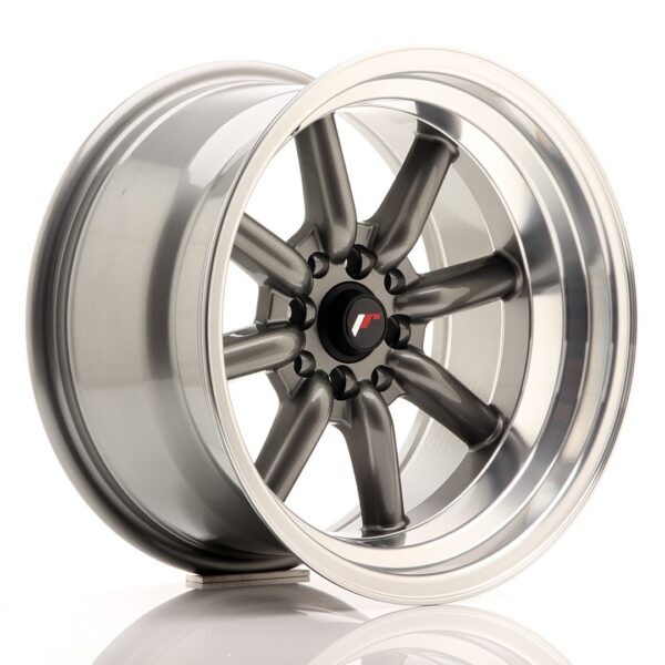 Valuvelg Japan Racing JR19 16×9 ET-15 4×100/114 Gun Metal Machined Lip JR19