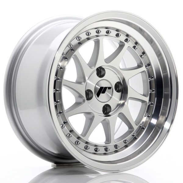 Valuvelg Japan Racing JR26 15×8 ET5 4×100 Silver Machined Face JR26