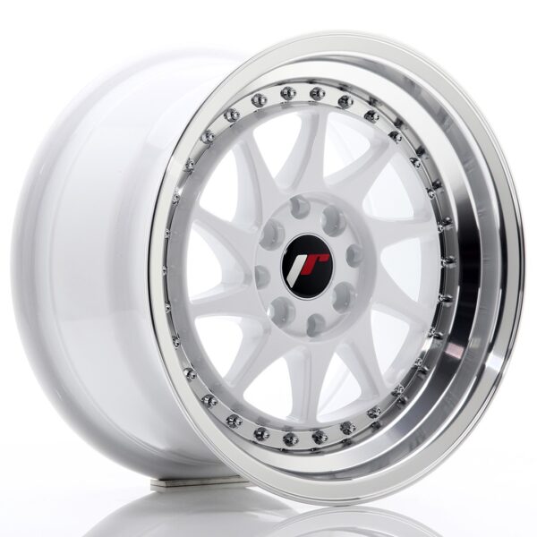 Valuvelg Japan Racing JR26 15×8 ET25 4×100/108 White Machined Lip JR26