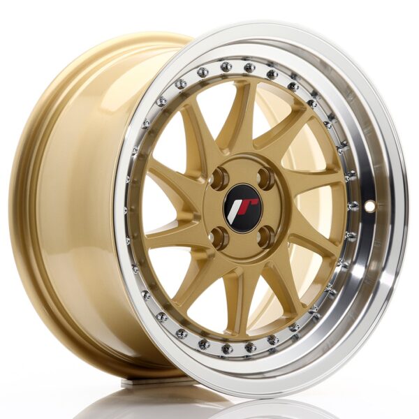 Valuvelg Japan Racing JR26 16×8 ET30 4×100 Gold Machined Lip JR26