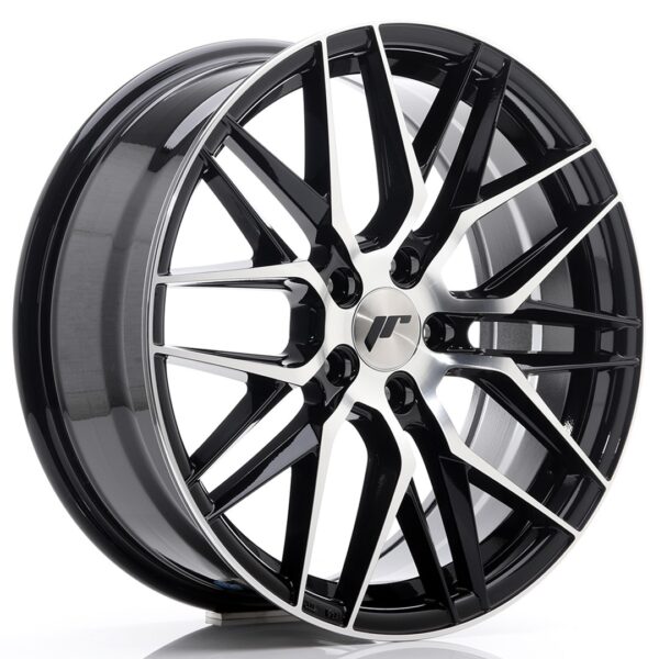 Valuvelg Japan Racing JR28 18×7,5 ET40 5×112 Gloss Black Machined Face JR28