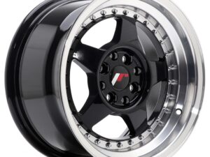 Valuvelg Japan Racing JR6 15×8 ET25 4×100/108 Gloss Black Machined JR6