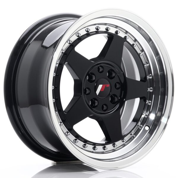 Valuvelg Japan Racing JR6 16×8 ET30 4×100/114 Gloss Black Machined JR6