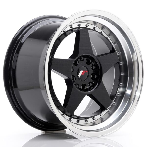 Valuvelg Japan Racing JR6 18×10,5 ET25 5×114,3/120 Gloss Black Machined JR6