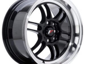 Valuvelg Japan Racing JR7 15×8 ET35 4×100/114 Gloss Black Machined Lip JR7