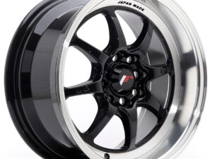 Valuvelg Japan Racing TF2 15×7,5 ET30 4×100/108 Gloss Black TFII