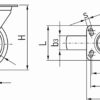 Ratas pööratav 125mm Tööstuslikud rattad