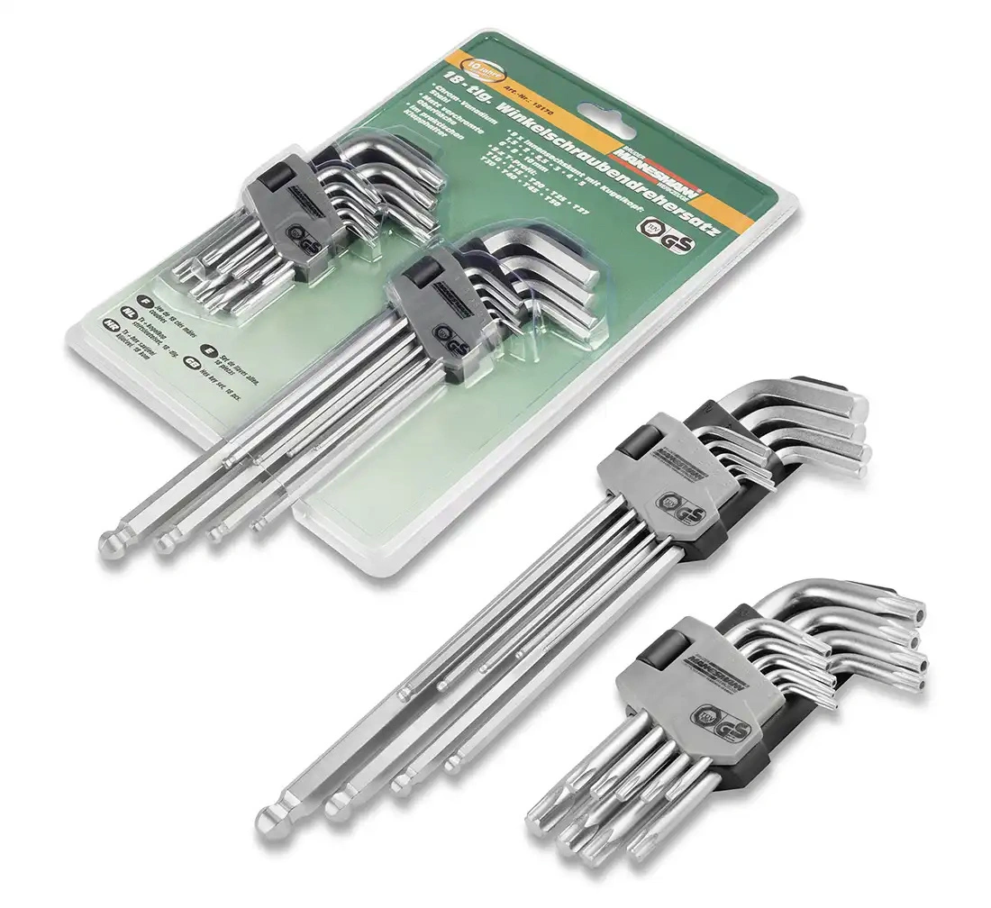 Imbus-võtmed + Torx Mannesman 18-osaline komplekt. Võtmete komplektid Imbus-võtmed + Torx Mannesman 18-osaline komplekt. Võtmete komplektid
