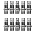 Väliskeermega liitmik – 1/4″” – 10 tk. Ventiilid