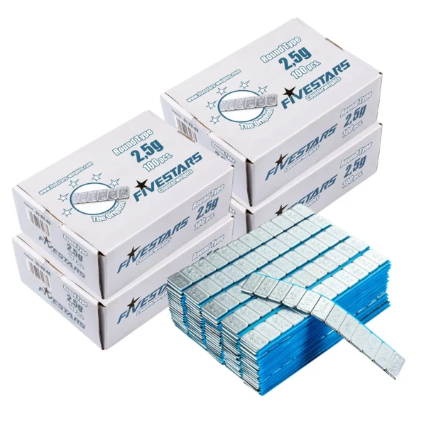 Kleepuvad raskuskaalud FE – kattega – 5/10g 400 tk Veljeraskused