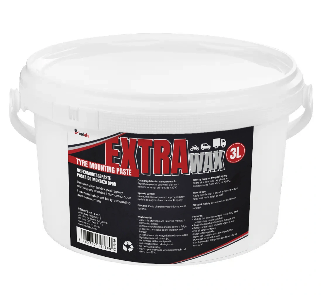 Rehvide paigalduspasta Extra Wax 3kg Varuosad garaažiseadmetele Rehvide paigalduspasta Extra Wax 3kg Varuosad garaažiseadmetele