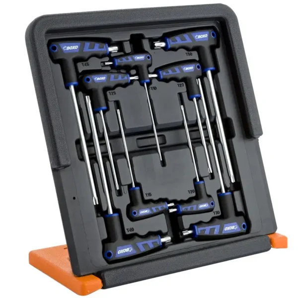 Torx-võtmete komplekt, 9 tk, L-tüüpi, 175 mm, BOXO Võtmete komplektid