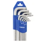 Torx-võtmete komplekt, 9 tk, L-tüüpi, 175 mm, BOXO Võtmete komplektid