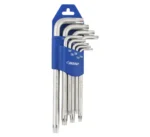 Torx-võtmete komplekt, 9 tk, L-tüüpi, 175 mm, BOXO Võtmete komplektid